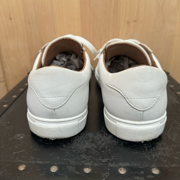 J.Crew Court Leather Low Top Round Toe Comfort Sneaker White Men's Size 11 - Picture 6 of 15